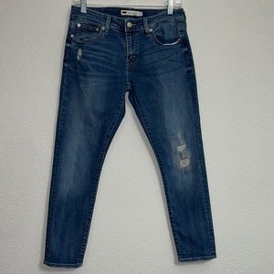 Levi’s Dark Wash Boyfriend Skinny Jeans